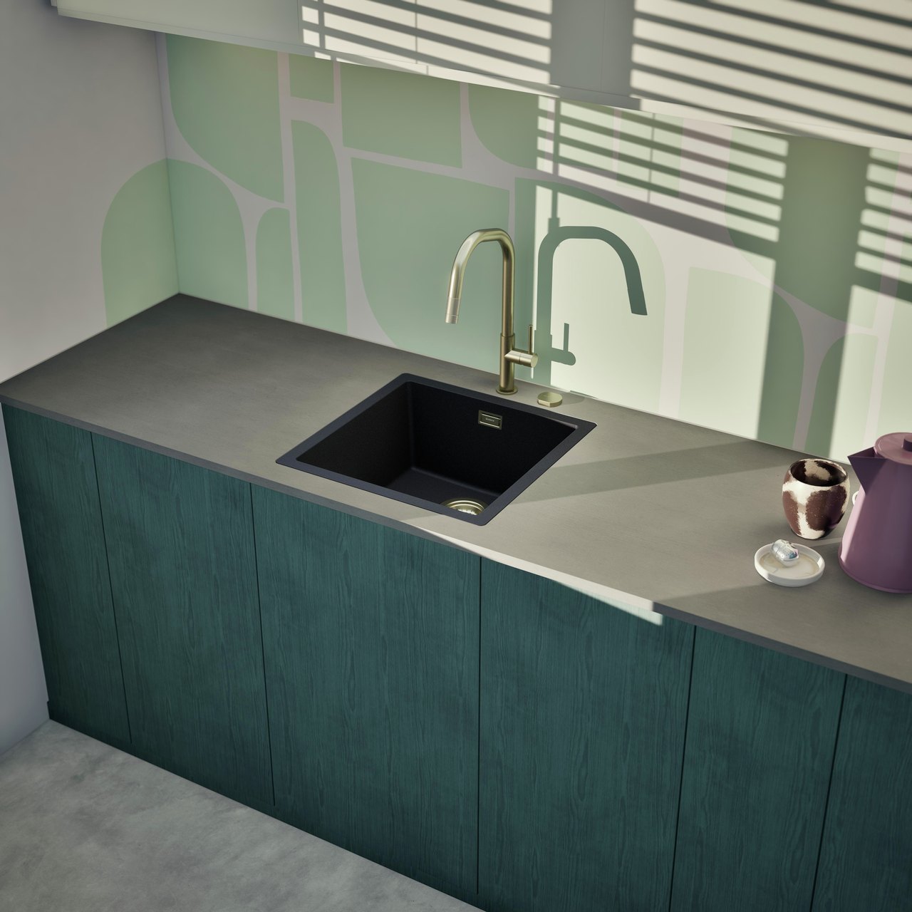 Dřez FORMHAUS D-100LS NERO